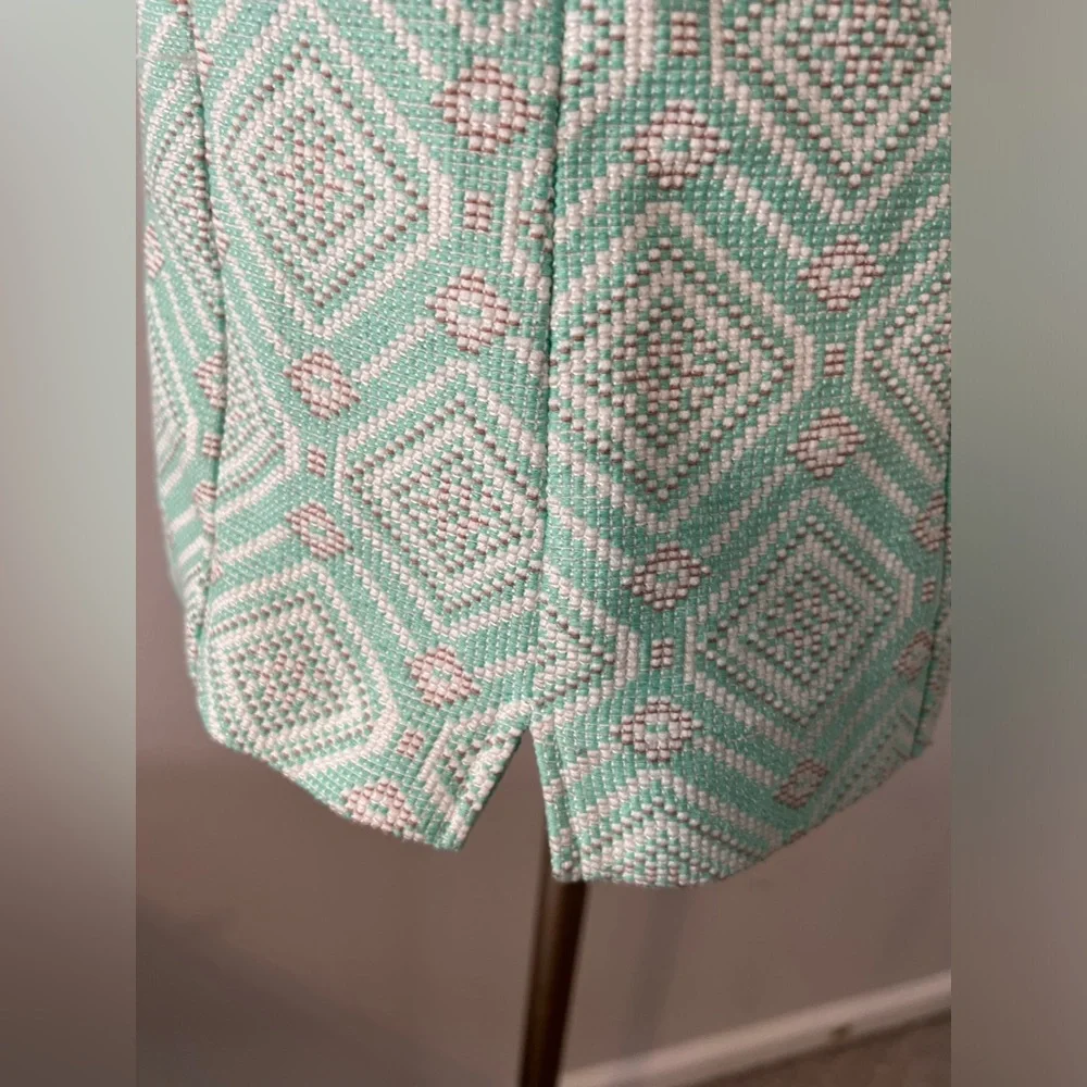 NWT Sail To Sable STS Cabbage Jacquard Top Jacket Brocade Green Women XS - Picture 5 of 11